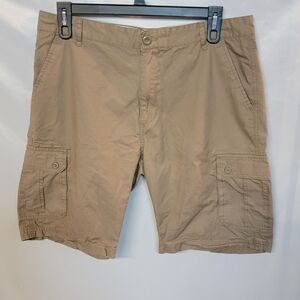 Mens Khaki Cargo Shorts